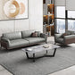 Modern Style Gray Leather Sofa Flared Arm Loose Back Sofa with Pillows Clearhalo 'furn' 'furn_sofas' 'Furniture' 'Living Room Furniture' 'Sofa' 'sofas' 1200x1200_aadd25e5-9868-4596-b87e-298ed7704544