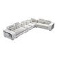 Velvet and Faux Leather Sloped Arms Modular Sectionals Sofa for Living Room Clearhalo 'furn' 'furn_sectionals' 'Furniture' 'Living Room Furniture' 'Sectionals' 1200x1200_aae2d4d1-b0f2-4b04-b7c5-4cb9e16b450c