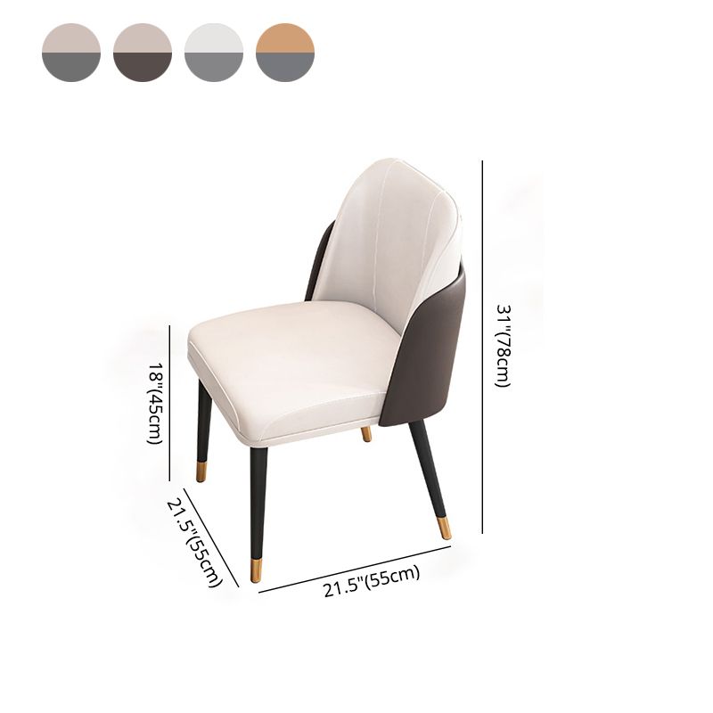 Scandinavian Style Metal Chairs Set Parsons Dining Room Kitchen Chairs Clearhalo ' kitchen&dining_furn' 'Dining Chairs' 'Dining Tables & Seating' 'dining_chair' 'furn' 'furn_dining_chair' 'Furniture' 'furniture_dining_chair' 'Kitchen & Dining Furniture' 'kitchen' 1200x1200_aae40b43-ec76-414d-b0f3-badc4590244a