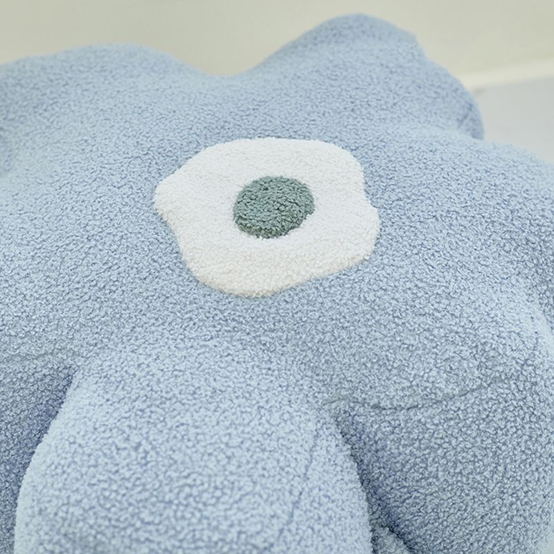 Moderne pouf osmanische Samtpolsterte, tränenfeste Blumenform Ottomane