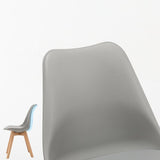 Modern Beech Solid Back Side Chair Matte Finish Plastic Dining Chair Clearhalo ' kitchen&dining_furn' 'Dining Chairs' 'Dining Tables & Seating' 'dining_chair' 'Furniture' 'furniture_dining_chair' 'Kitchen & Dining Furniture' 'kitchen' 1200x1200_aae6a5b7-2f54-4ef6-8ea7-311c98218776