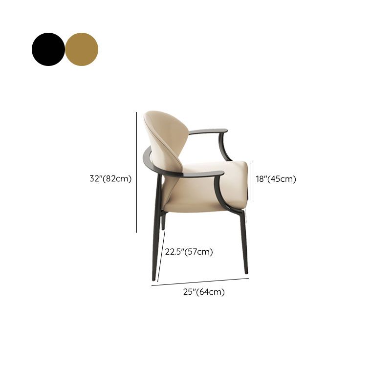 Polsterer Armstuhl Glamstil Metall Esszimmer für Esszimmer