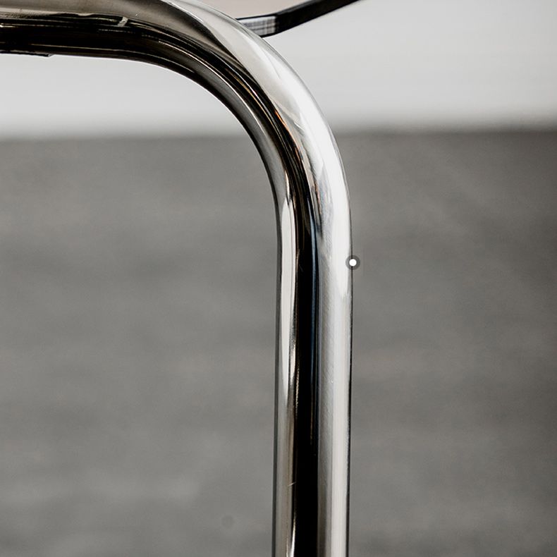 Tavolo da corner in vetro modernistico in vetro in metallo c laterale per soggiorno