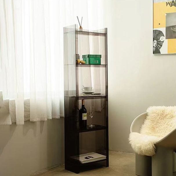 Acrylic Closed Back Standard Bookshelf Vertical Glam Bookshelf Clearhalo 'Bookcases' 'furn' 'furn_bookcases' 'Furniture' 'furniture_bookcases' 'kitchen' 'kitchen_bookcases' 'Living Room Furniture' 'Office Furniture' 1200x1200_aaead900-8af7-4b2b-9474-d062a64359b6