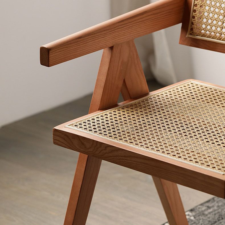 Solid Wood Dining Arm Chairs Indoor-Outdoor Open Back Chair for Kitchen Clearhalo ' kitchen&dining_furn' 'Dining Chairs' 'Dining Tables & Seating' 'dining_chair' 'furn' 'furn_dining_chair' 'Furniture' 'furniture_dining_chair' 'Kitchen & Dining Furniture' 'kitchen' 1200x1200_aaeafd15-f847-456f-9bd5-19a1707094e3