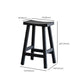 Modern Style Black Bar Stool Solid Wood Bar Stools for Dining Room