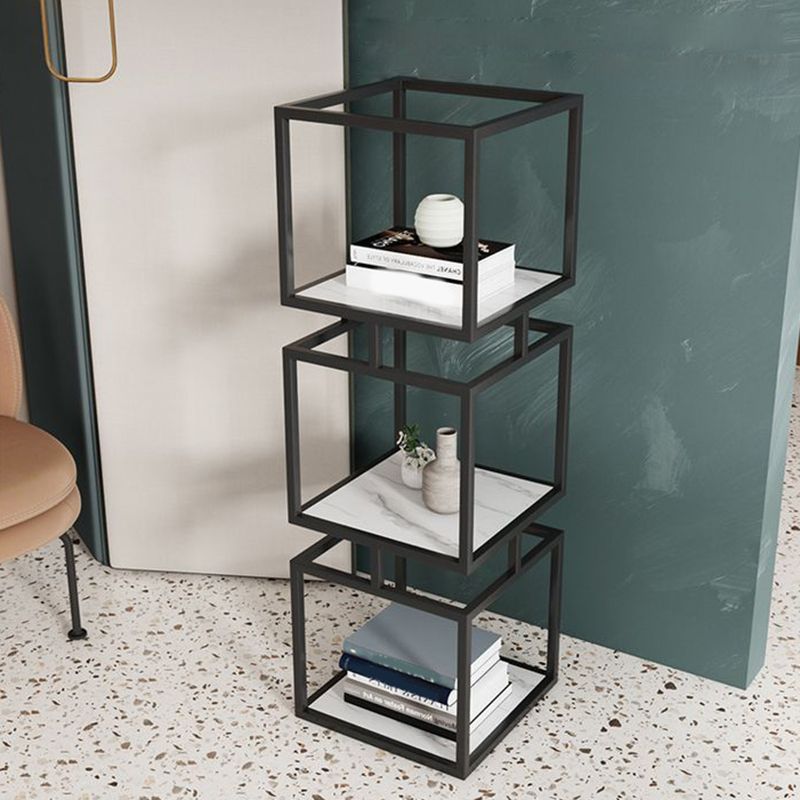 Industrial Metal Open Back Bookshelf Vertical Bookshelf for Living Room Clearhalo 'Bookcases' 'furn' 'furn_bookcases' 'Furniture' 'furniture_bookcases' 'kitchen' 'kitchen_bookcases' 'Living Room Furniture' 'Office Furniture' 1200x1200_aaee4148-4245-449c-9c1c-1115d923e539