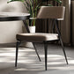 Contemporary Kitchen Dining Arm Chair Metal Legs Upholstered Chair Clearhalo 'Dining Chairs' 'Dining Tables & Seating' 'dining_chair' 'furn' 'furn_dining_chair' 'Furniture' 'Kitchen & Dining Furniture' 1200x1200_aaef3002-145b-47ac-a5b3-120d08276627