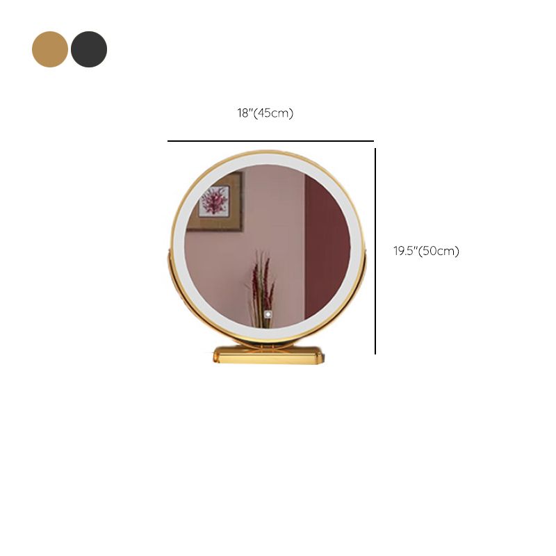 Bedroom Lighted Mirror With Drawer Wooden Glam Make-up Vanity Clearhalo 'Bedroom Furniture' 'furn' 'furn_makeup_vanities' 'Furniture' 'Makeup Vanities' 'makeup_vanities' 1200x1200_aaf3278e-1b12-47a6-892c-d9ff5a13fffc