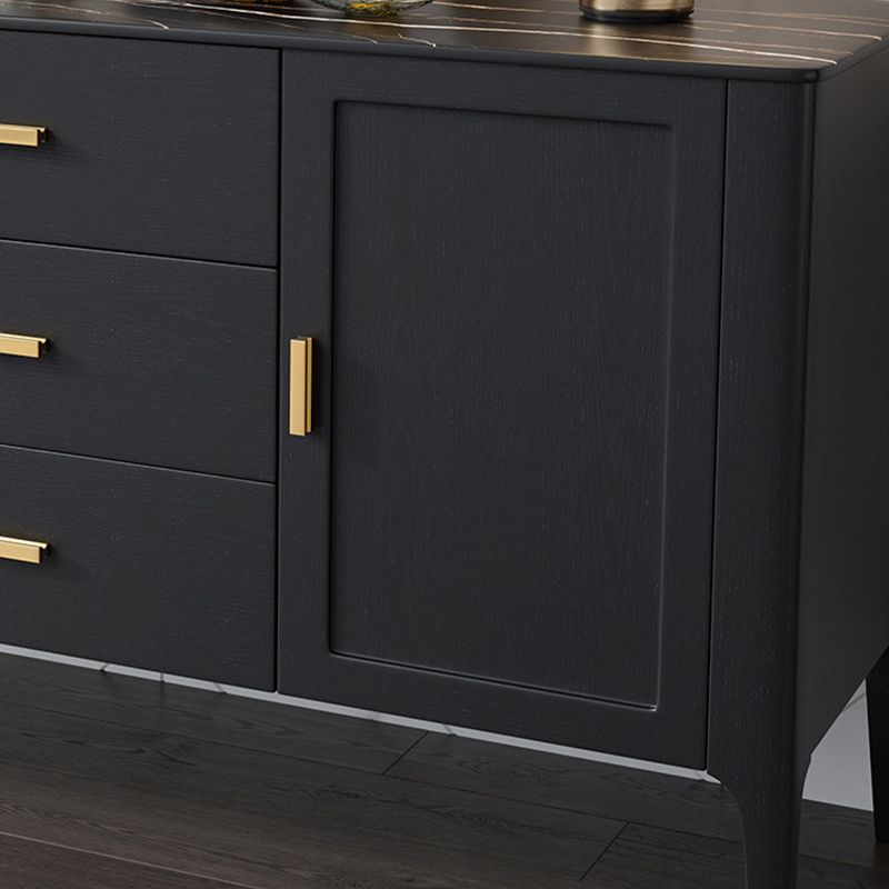 Buffet de style moderne buffet en pierre avec armoires et tiroirs