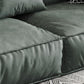 Stationary Living Room Pillow Top Arm Standard Cushions Green Modern Sofa