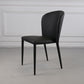 Modern Style Dining Chairs Armless Chairs with Metal Legs for Kitchen