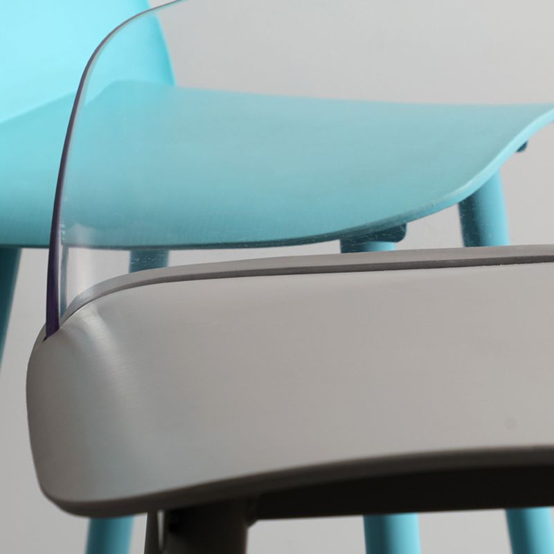 Contemporary Plastic Low Back Armless Bar Stools with Metal Base Clearhalo 'Bar Furniture' 'Bar Stools' 'bar_stools' 'furn' 'furn_bar_stools' 'Furniture' 'Kitchen & Dining Furniture' 1200x1200_aafa93fd-41f7-447a-b518-bd832367e086