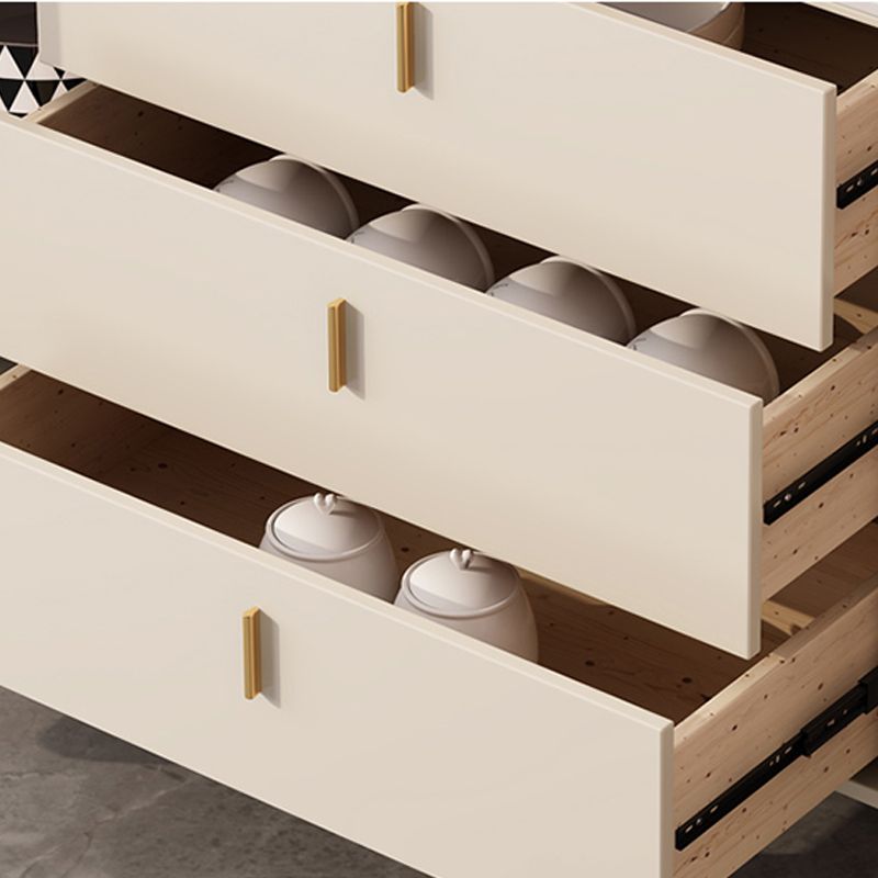 Rectangle Sintered Stone Sideboard Cabinet Luxury Home Side Board with Drawers and Doors Clearhalo 'buffet_sideboard' 'Buffets & Sideboards' 'furn' 'furn_buffet_sideboard' 'Furniture' 'Kitchen & Dining Furniture' 1200x1200_aafaa8b4-afb5-440c-bb58-794cac83d96f