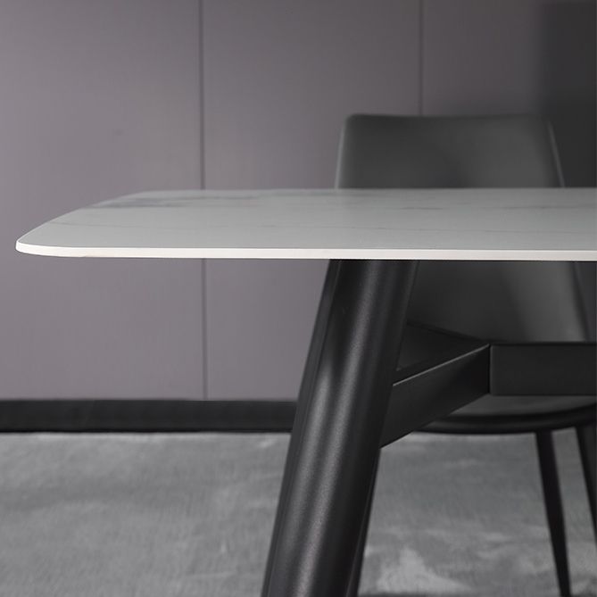 Modern 1/4/5/7 Pieces Dining Set Sintered Stone Top Dining Table with Leather Chairs Clearhalo 'Dining Room Sets' 'Dining Tables & Seating' 'dining_room_set' 'furn' 'furn_dining_room_set' 'Furniture' 'furniture_dining_room_set' 'Kitchen & Dining Furniture' 'kitchen&dining_furn' 'kitchen' 1200x1200_aafbe01a-eabc-4616-b18e-b8835a83e736