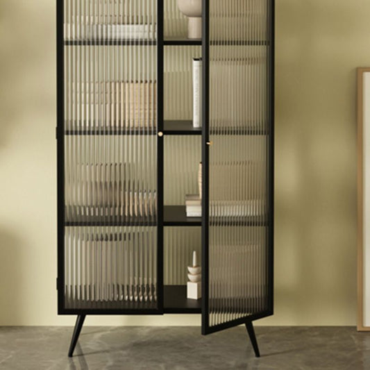 53"H Rectangular Metal Side Board Modern Minimalist Home Sideboard with Door Clearhalo 'buffet_sideboard' 'Buffets & Sideboards' 'furn' 'furn_buffet_sideboard' 'Furniture' 'Kitchen & Dining Furniture' 1200x1200_aafd0b0c-dda9-4d56-887a-9dc16bbad24b