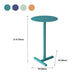 Round Abstract Base Design Metal Side Table Medieval Modern Style