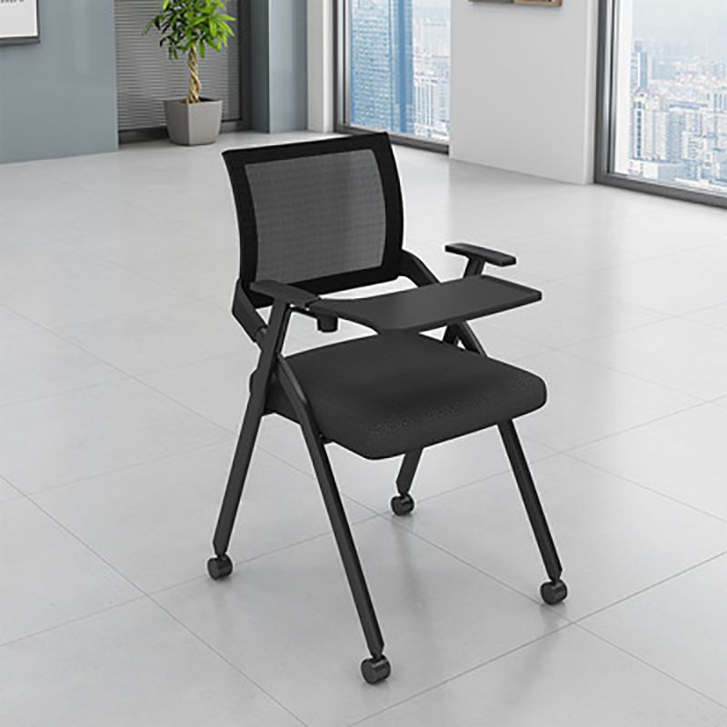 Mid Back Home Office Chair Black Frame Conference Chair Arm Chair Clearhalo 'furn' 'furn_office_chair' 'Furniture' 'Office Chairs' 'Office Furniture' 'office_chair' 1200x1200_ab002aec-f5ff-4939-a31d-41035f439cb5