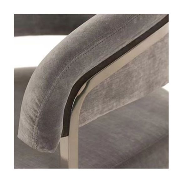 Esszimmerstuhl im Glamstil gepolsterten Armstuhl für Esszimmer