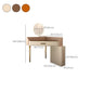 Mid-Century Modern Makeup Vanity Desk Dressing Table Stool Set with Drawer