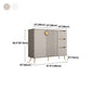Gabinete paralero de la sala de estar de madera Glam Credenza con almacenamiento y cajones