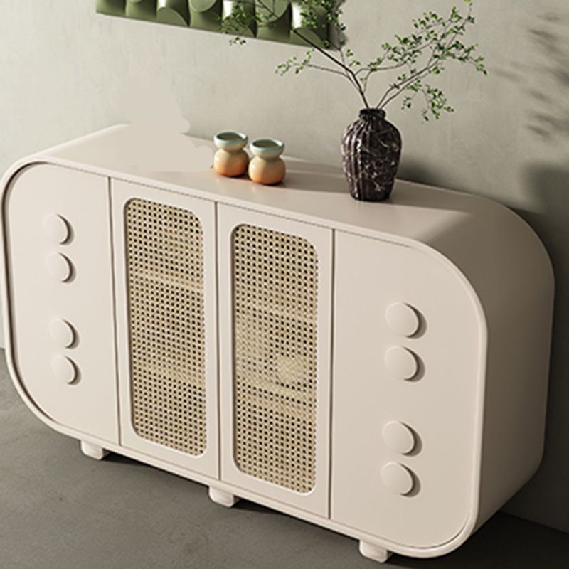 Mobile moderno armadio latestino di stoccaggio in legno con cassetti e porta