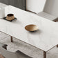 Industrial Style Dining Table Sintered Stone Table with Wooden Legs for Home Use Clearhalo 'Dining Tables & Seating' 'Dining Tables' 'dining_table' 'furn' 'furn_dining_table' 'Furniture' 'Kitchen & Dining Furniture' 1200x1200_ab06487f-16be-4eaa-a8b5-c641dcc78f9f