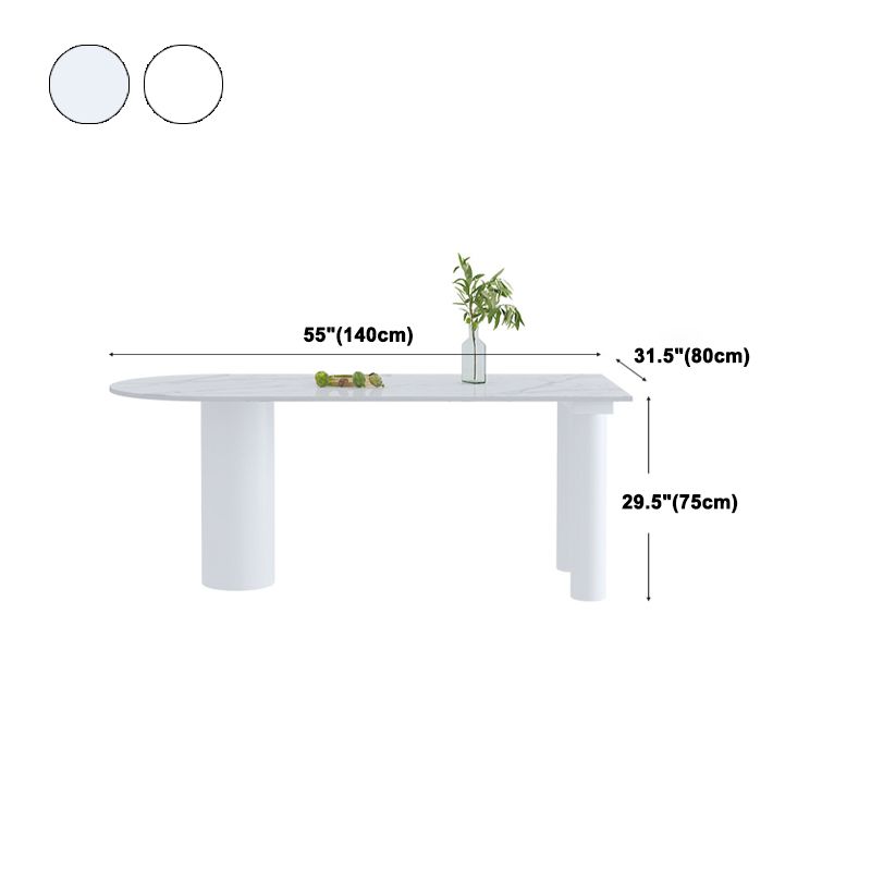 Glam Style gesinterde stenen eetset 1/4/5-delige eetset voor eetruimtes