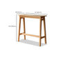 Mesa de comedor contemporánea con caballete, mesa de taburete de bar de madera maciza