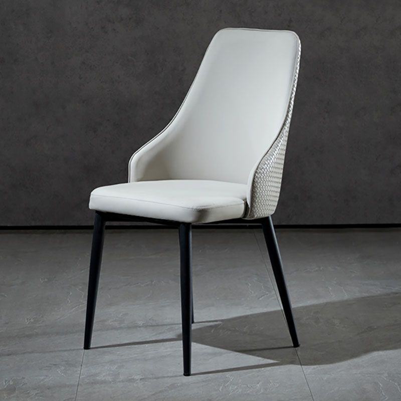 Contemporary Dining Chairs Kitchen Armless Chairs with Metal Legs Clearhalo 'Dining Chairs' 'Dining Tables & Seating' 'dining_chair' 'furn' 'furn_dining_chair' 'Furniture' 'furniture_dining_chair' 'Kitchen & Dining Furniture' 1200x1200_ab0ecf2a-6353-4025-8712-115d49938e80