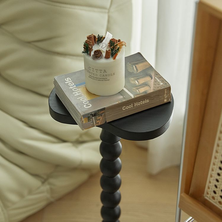 Traditional Wood End Table Sled Black/Brown Side End Snack Table Clearhalo 'Coffee & Accent Tables' 'End & Side Tables' 'end_side_tables' 'furn' 'furn_end_side_tables' 'Furniture' 'Living Room Furniture' 1200x1200_ab0ffee8-bcff-496b-b98d-1d87a742e001