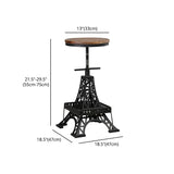 Industrial Black Iron Counter Stools Backless Indoor Bar Stool with Round Seat Clearhalo 'Bar Furniture' 'Bar Stools' 'bar_stools' 'furniture_bar_stools' 'Kitchen & Dining Furniture' 'kitchen&dining_furn' 'kitchen' 'kitchen_furn' Furniture' 1200x1200_ab1262e2-32c8-4e98-b611-3b3926bffa98