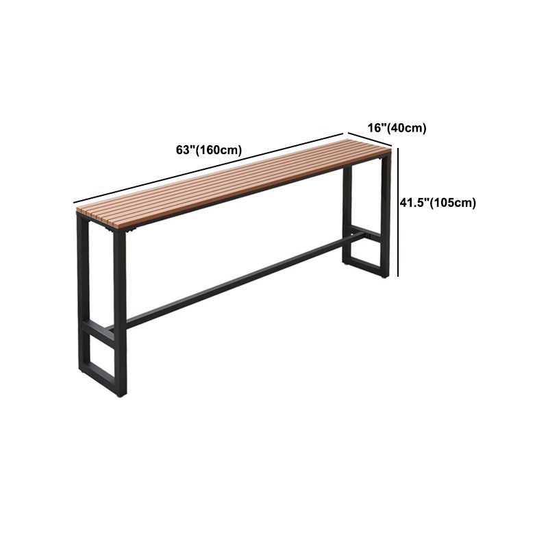 Juego de mesa de bar marrón industrial, mesa de mostrador de madera de 1/2/5 piezas para interior