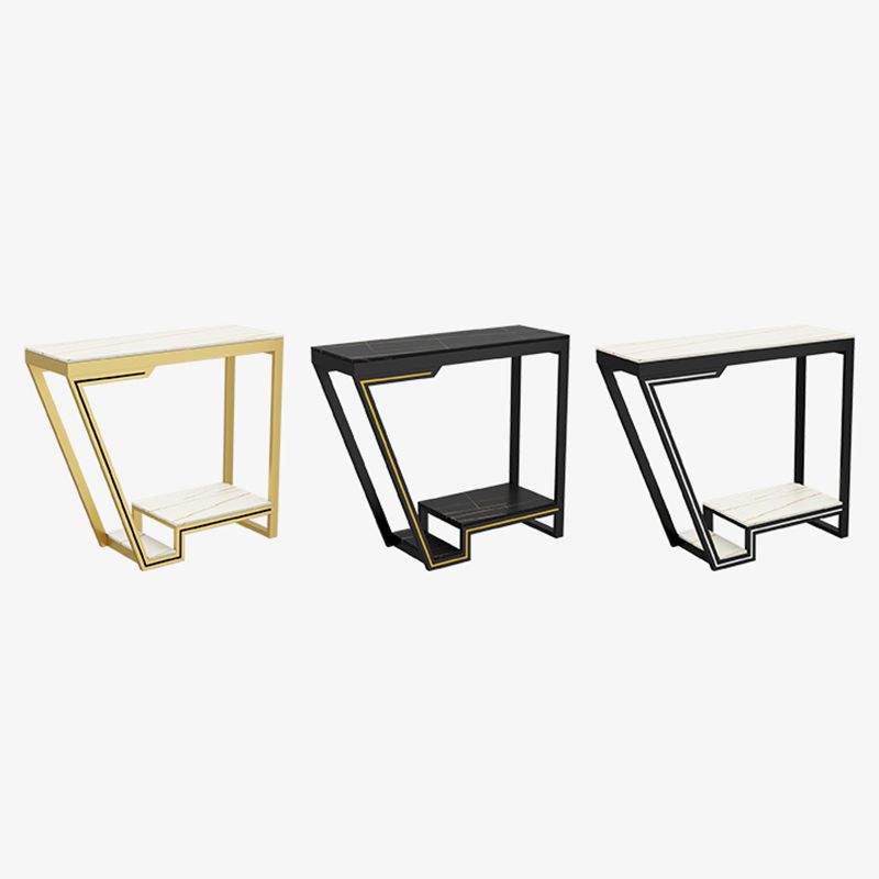 Glam Bistro Bar Table Rectangle Sintered Stone Bar Table for Living Room Clearhalo 'Bar Furniture' 'Bar Tables' 'bar_tables' 'furn' 'furn_bar_tables' 'Furniture' 'Kitchen & Dining Furniture' 1200x1200_ab158ca6-83a9-46c9-9043-9e453b06f87d