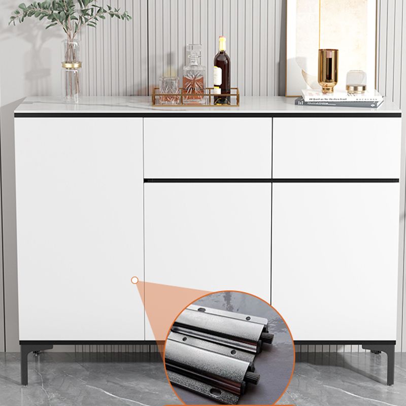 Server in legno ingegnerizzato moderno moderno moderno con scaffalatura regolabile