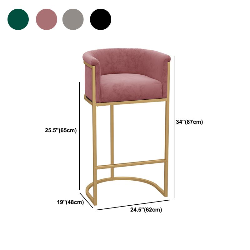 Sgabelli a secchio posteriore in stile nordico per sgabelli in tessuto imbottito in casa