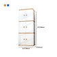 Contemporary Style Wardrobe Armoire Plastic Non-Hanging Armoire with Door
