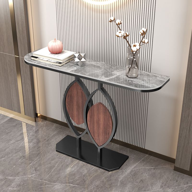 Stone Modern Console Table Scratch Resistant 31.5" Tall End Table Clearhalo 'Console Tables' 'console_tables' 'Entry & Mudroom Furniture' 'furn' 'furn_console_tables' 'Furniture' 1200x1200_ab16f442-db7a-4e6a-a06f-0109baf0106d