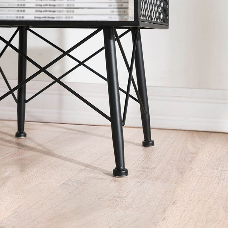 Metal Closed Back Standard Bookshelf Modern Shelves Included Bookcase