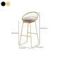 Contemporary Backrest Bar Stools Metal Barstool with Footrest Clearhalo 'Bar Furniture' 'Bar Stools' 'bar_stools' 'furn' 'furn_bar_stools' 'Furniture' 'Kitchen & Dining Furniture' 1200x1200_ab1b1f99-0317-4f0b-a6fb-6180d9d83357