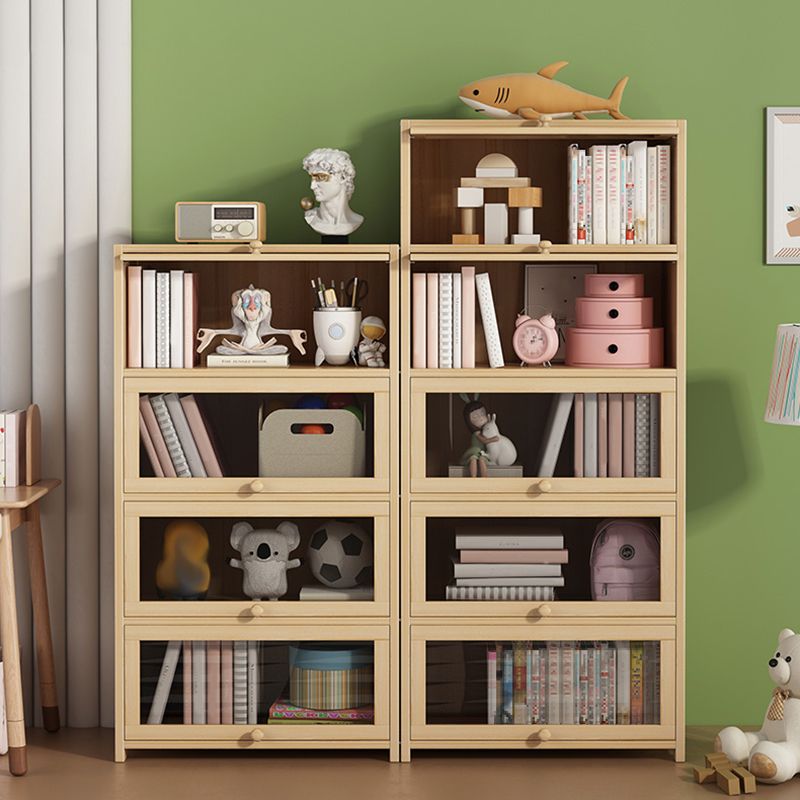 Contemporary Bookshelf Standard Wooden Closed Back Bookcase with Shelves Clearhalo 'Bookcases' 'furn' 'furn_bookcases' 'Furniture' 'Office Furniture' 1200x1200_ab1ba41d-6a0f-4bcd-8a0c-661bf988cc5e