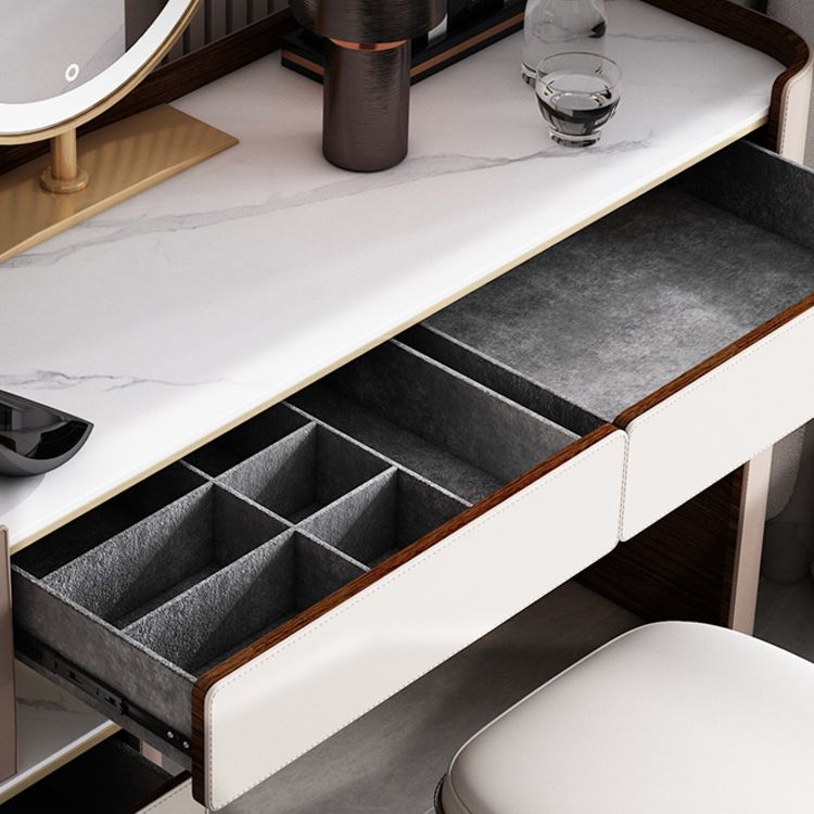 Eigentijds 30.7 "Hoogte Slate Top Table Make -up ijdelheid met laden