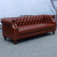 29.13" Wide Tuxedo Arm Sofa Contemporary Genuine Leather Sofa with Tufted Back