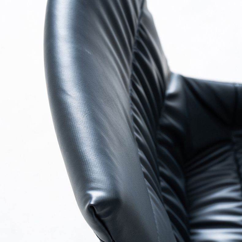 Contemporary Home Side Chair Solid Back Metal Upholstered Dining Room Chair (Set of 2) Clearhalo ' kitchen&dining_furn' 'Dining Chairs' 'Dining Tables & Seating' 'dining_chair' 'furn' 'furn_dining_chair' 'Furniture' 'furniture_dining_chair' 'Kitchen & Dining Furniture' 'kitchen' 1200x1200_ab1cfd23-70d8-4938-9e32-128fb90a9b1c