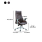 Fixed Arms Swivel Office Chair Faux Leather and Chrome Frame Managers Chair Clearhalo 'furn' 'furn_office_chair' 'Furniture' 'Office Chairs' 'Office Furniture' 'office_chair' 1200x1200_ab1da932-4ebd-42fa-8cd8-03b83ce051fe