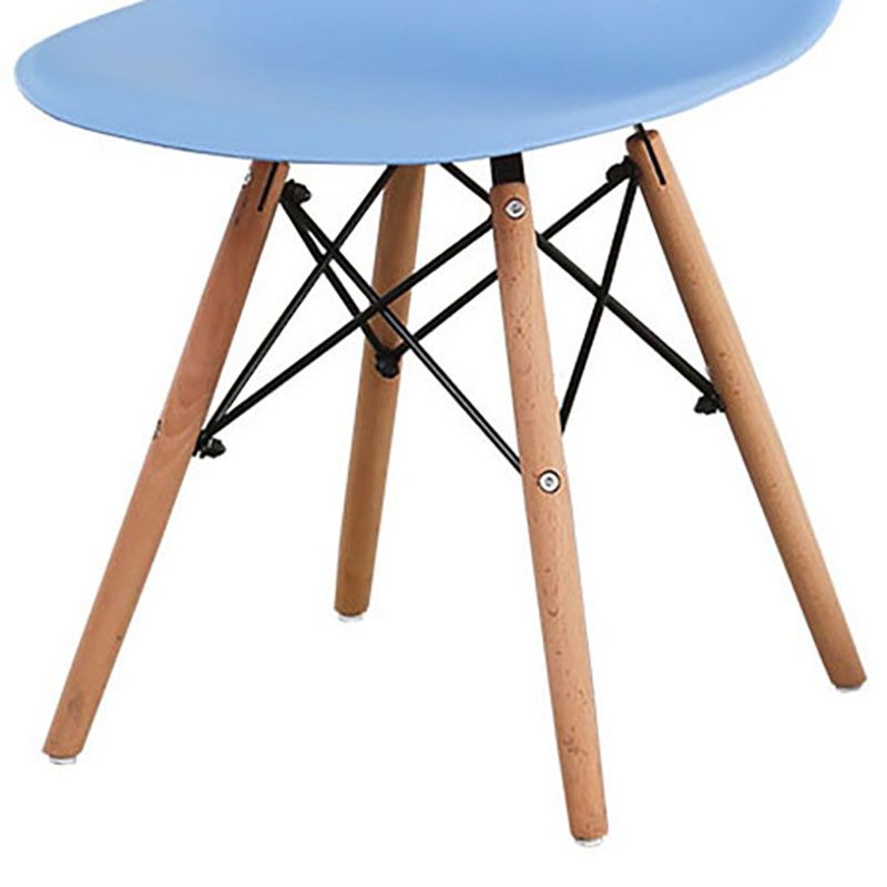 Modern Plastic Home Side Chair Matte Finish Solid Back Dining Chair Clearhalo 'Dining Chairs' 'Dining Tables & Seating' 'dining_chair' 'Furniture' 'furniture_dining_chair' 'Kitchen & Dining Furniture' 1200x1200_ab1e3971-3e80-4738-9b3a-5ef5015bd544