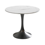 Round Sintered Stone White Dining Table Simplicity Tulip Table for Dining Room Clearhalo ' dining_table' 'Dining Tables & Seating' 'Dining Tables' 'furn' 'furn_dining_table' 'Furniture' 'furniture_dining_table' 'Kitchen & Dining Furniture' 'kitchen&dining_furn' 'kitchen' 'kitchen_dining_table' 1200x1200_ab1f0998-e4f7-407e-8e48-54f77e5885e5