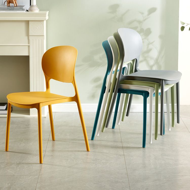 Modern Plastic Open Back Side Chair 32"H Dining Side Chair for Restaurant Clearhalo ' kitchen&dining_furn' 'Dining Chairs' 'Dining Tables & Seating' 'dining_chair' 'furn' 'furn_dining_chair' 'Furniture' 'furniture_dining_chair' 'Kitchen & Dining Furniture' 'kitchen' 1200x1200_ab218fec-0782-4784-a1e6-ee3f976367bc