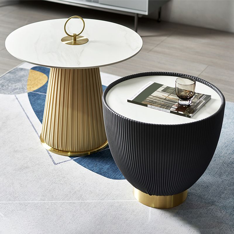 Round Slate Coffee Cocktail Table Abstract Coffee or End Table Clearhalo 'Coffee & Accent Tables' 'Coffee Tables' 'coffee_tables' 'furn' 'furn_coffee_tables' 'Furniture' 'Living Room Furniture' 1200x1200_ab21b8c8-7e1a-4f87-97e5-9c54744d566a