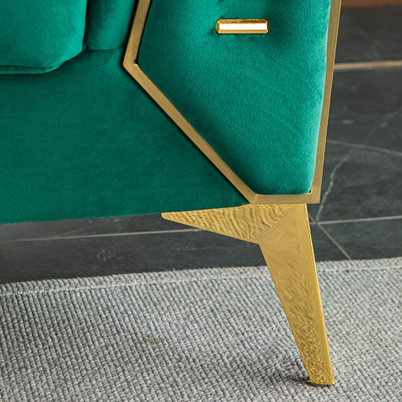 Tuxedo Arm Sofa 2/3-Seater Contemporary Tufted Velvet Sofa - 30.7" H